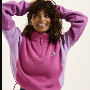 Lucy & Yak Pink Blake Cropped Fleece
